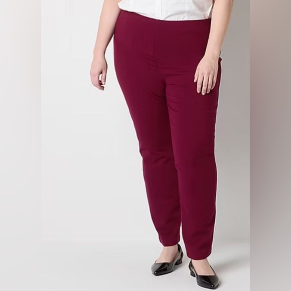 Liz Claiborne-Plus Alexis Ponte Womens  Pull-On Pants, Size 1X, Ne… - Picture 2 of 6